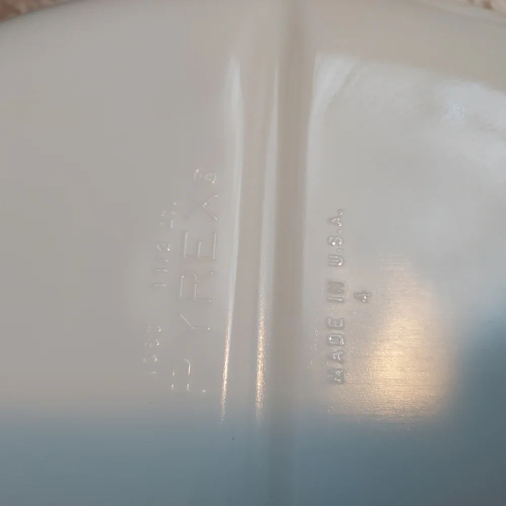 Pyrex White Divided Serveware 70s Dining Essential Milk Glass Serving Dish